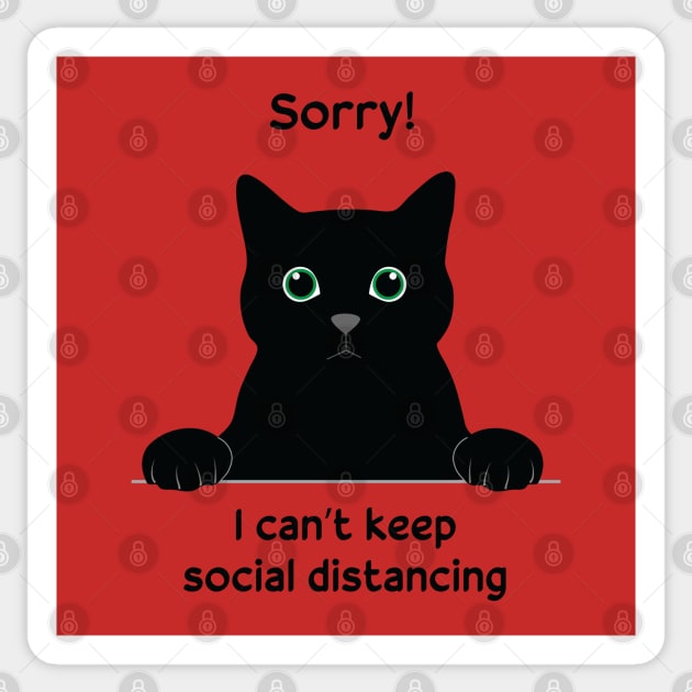 I can't keep social distancing Sticker by grafart